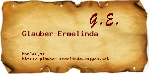 Glauber Ermelinda névjegykártya